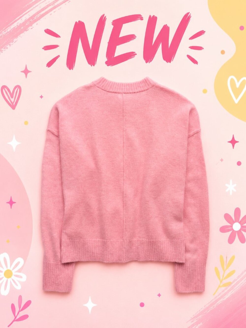 NEW!!! AMERICAN EAGLE PINK SO SOFT CREW NECK SWEATER - SIZE XL - Picture 2 of 7